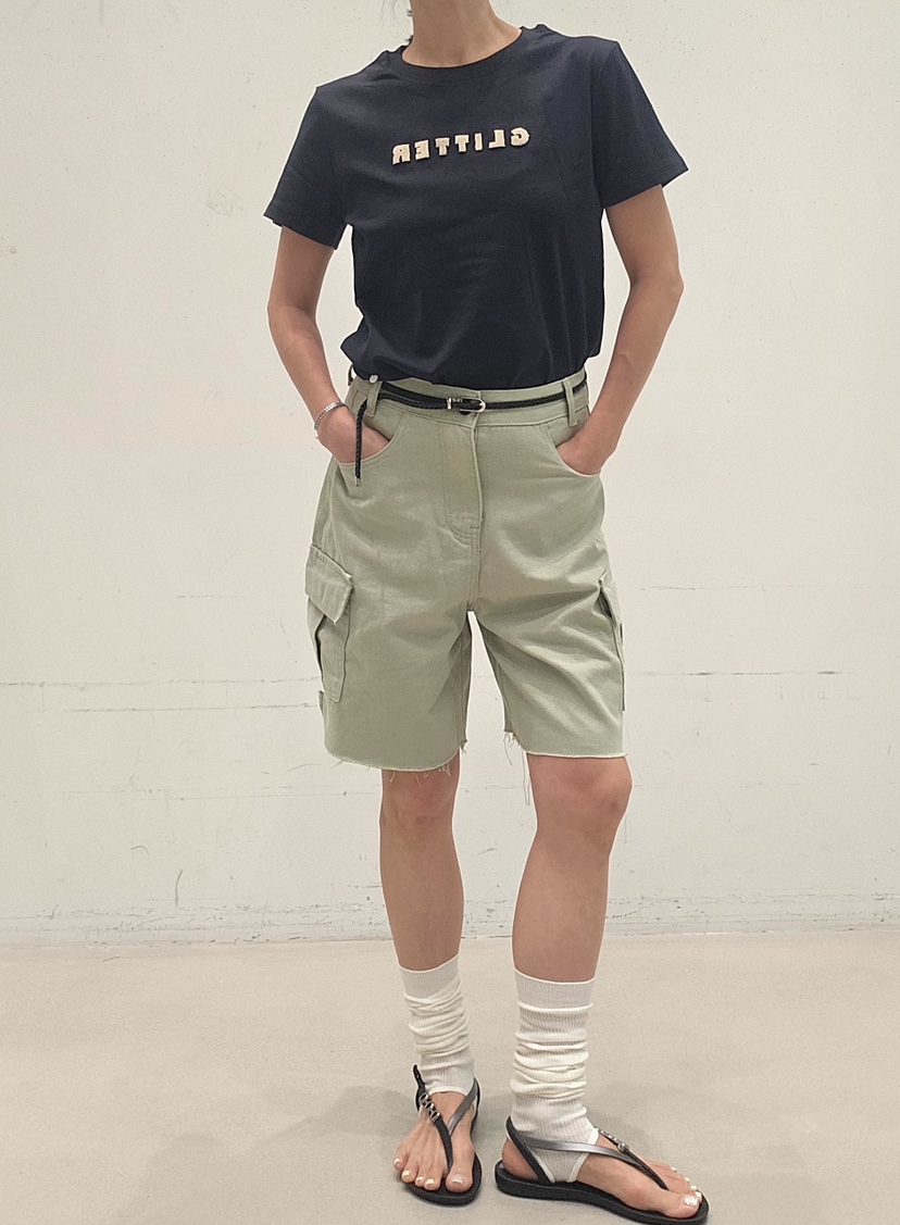 NEOUL韓國東大門直郵女士新款時尚休閑熱賣人氣短褲不含腰帶NEOUL/ahin雙領標簽短褲