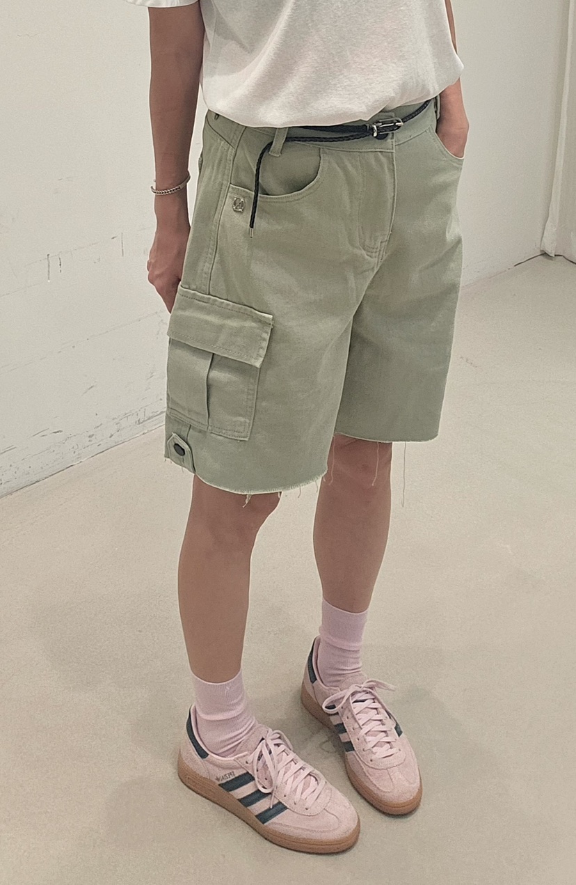 NEOUL韓國東大門直郵女士新款時尚休閑熱賣人氣短褲不含腰帶NEOUL/ahin雙領標簽短褲