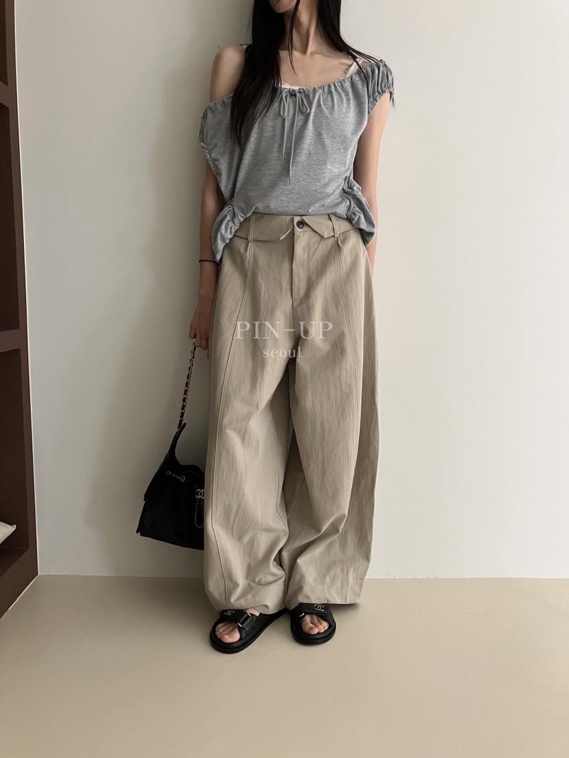 PIN-UP東大門實拍韓國女士新品休閑熱賣時尚推薦人氣休閑褲PIN-UP休閑褲圖色1