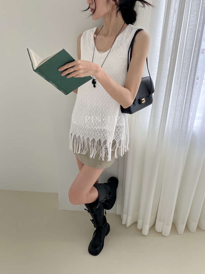 PIN-UP韓國代購女士新款推薦休閑人氣26夏季時尚吊帶背心PIN-UP吊帶/背心
