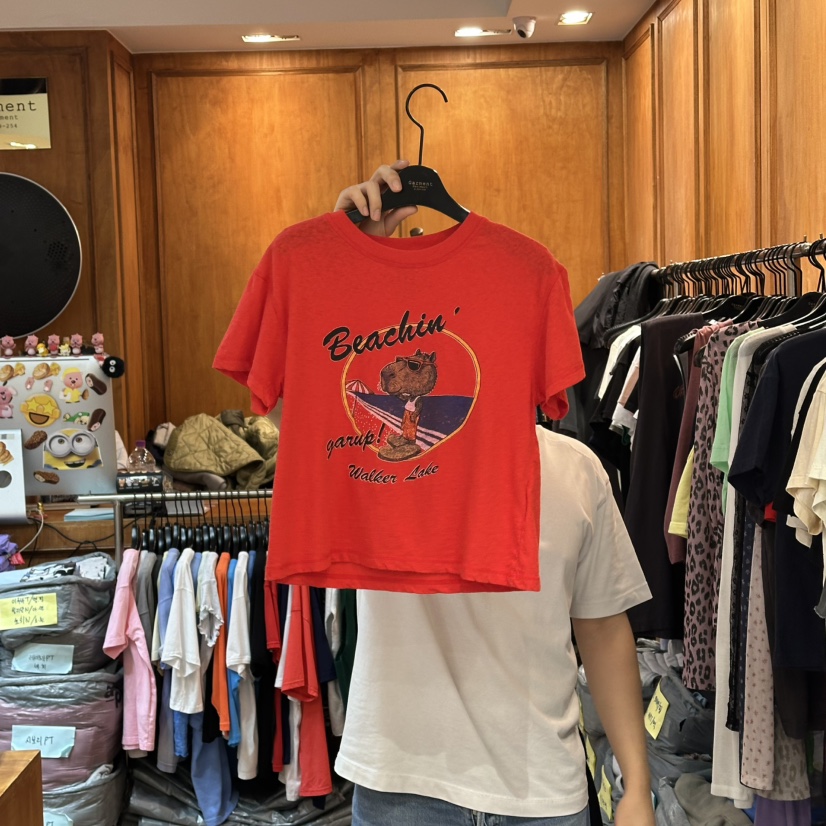 GARMENT-P韓國東大門代購女裝新品休閑人氣推薦時尚熱賣T恤GARMENTT恤圖色2
