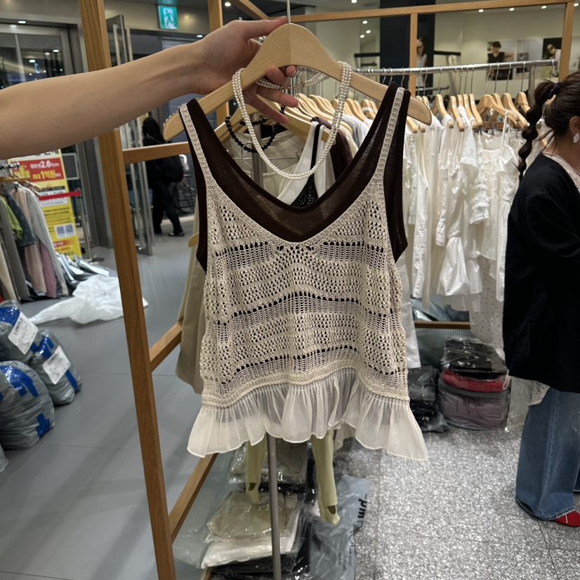 SOF韓國東大門代購女士新款時尚26夏季休閑吊帶背心不含內搭SOF吊帶/背心圖色1