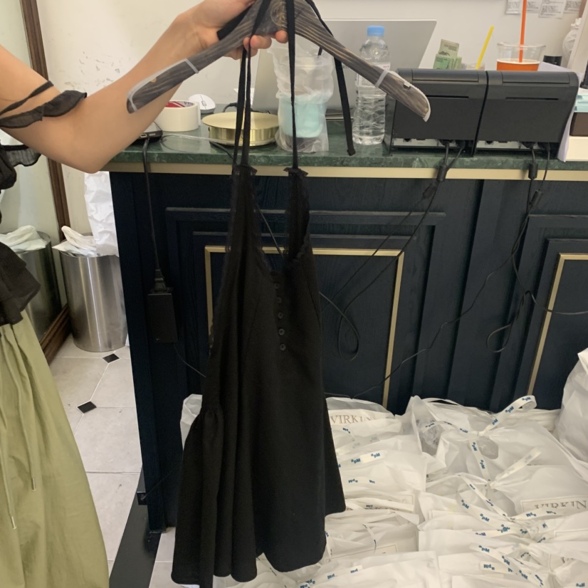 VIRKIN韓國東大門代購女士新品人氣吊帶背心不含項鏈無袖VIRKIN吊帶/背心圖色3