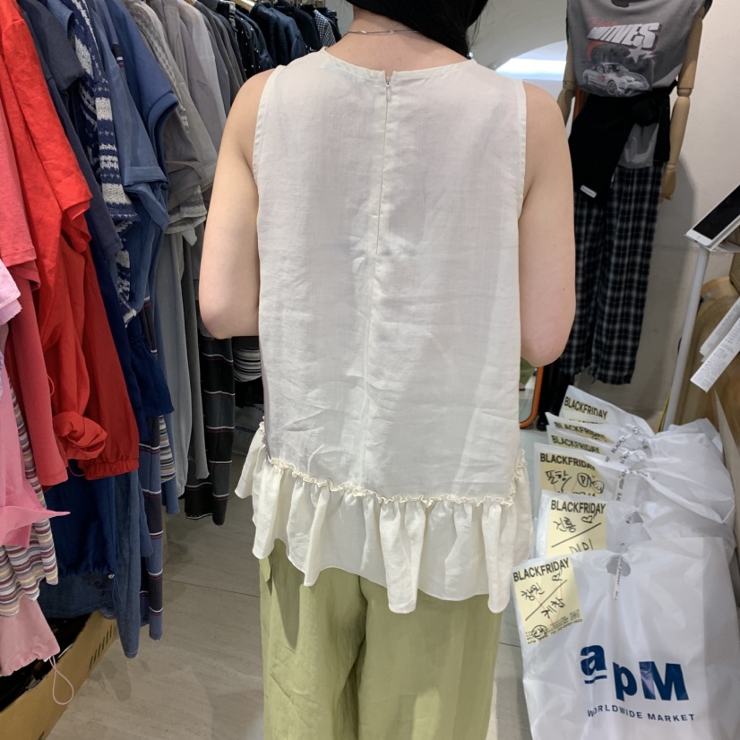 BLACKFRIDAY韓國直郵女士新款26夏季推薦時尚吊帶背心亞麻布BLACK FRIDAY吊帶/背心