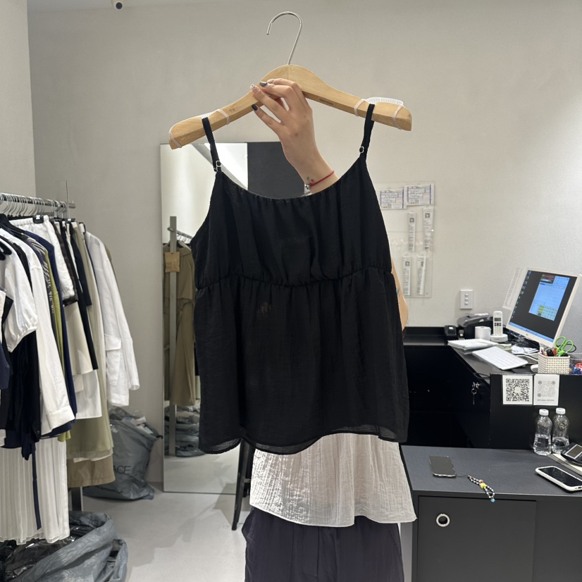 OVU韓國直郵實拍女士新品人氣時尚休閑熱賣推薦26夏季吊帶背心OVU吊帶/背心圖色3