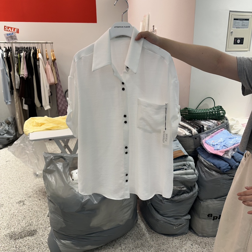ATPZ韓國東大門直郵女士新品推薦人氣襯衫蕾絲衫不含內搭ATTENTION PLEAES襯衫/蕾絲衫圖色1