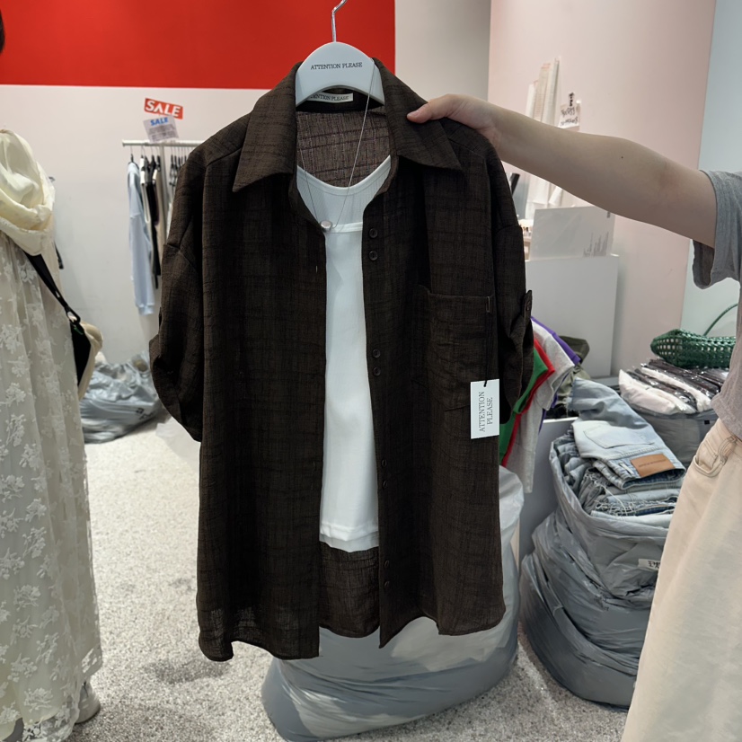 ATPZ韓國東大門直郵女士新品推薦人氣襯衫蕾絲衫不含內搭ATTENTION PLEAES襯衫/蕾絲衫圖色3