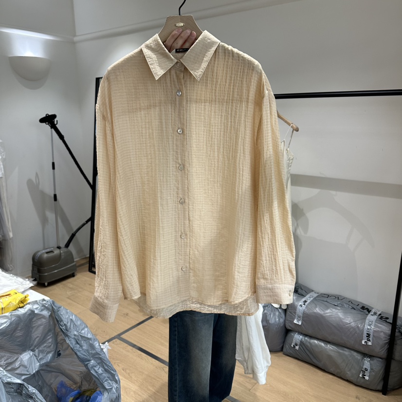 aube nunt韓國東大門代購女裝新品26夏季推薦襯衫蕾絲衫aube nunt襯衫/蕾絲衫圖色2