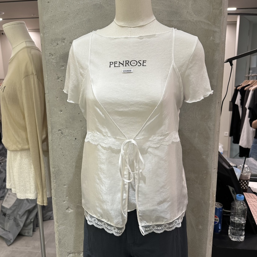 URBANSTORY/REMAKING韓國直郵實拍女士新品熱賣吊帶背心不含內搭露肩無袖Remaking/URBANSTORY吊帶/背心圖色2