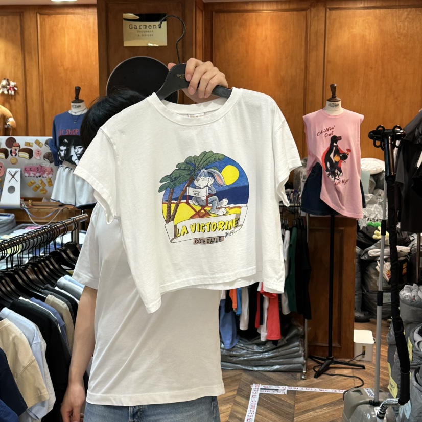 GARMENT-P韓國東大門代購女士新品休閑熱賣26夏季人氣T恤GARMENTT恤圖色1