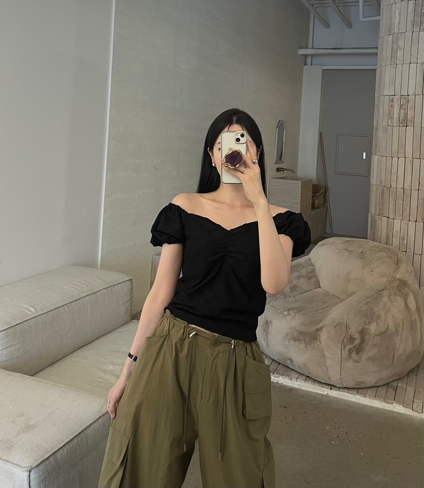AMUSE SEOUL韓國直郵實拍女士新品推薦休閑26夏季襯衫蕾絲衫AMUSE SEOUL襯衫/蕾絲衫