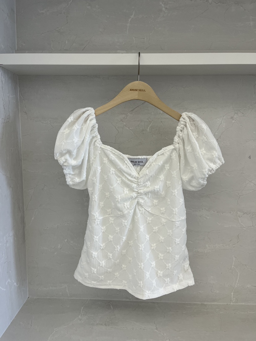 AMUSE SEOUL韓國直郵實拍女士新品推薦休閑26夏季襯衫蕾絲衫AMUSE SEOUL襯衫/蕾絲衫圖色1