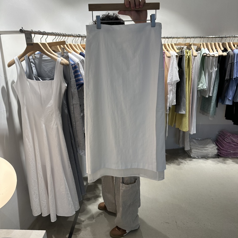 ROOM K-P韓國代購女裝新品推薦26夏季人氣熱賣長裙雙層roomk長裙圖色1
