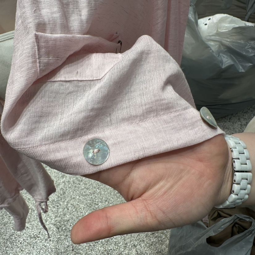ATPZ韓國東大門直郵女士新品熱賣襯衫蕾絲衫不含內搭珍珠ATTENTION PLEAES襯衫/蕾絲衫