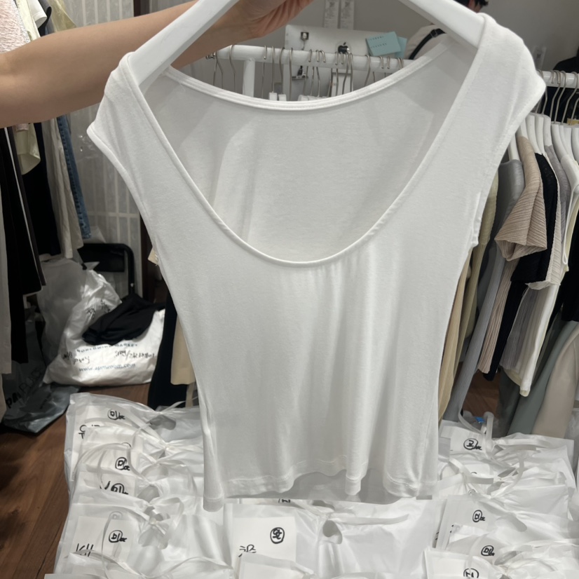 UNDERSTANDING韓國直郵女士新品熱賣休閑吊帶背心露背無袖UNDERSTANDING吊帶/背心