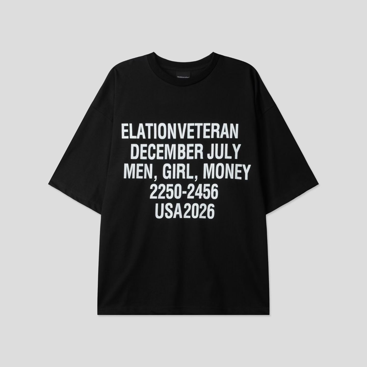 WELLDONEMINED韓國直郵女士新品休閑推薦熱賣T恤男女同款WELLDONEMINEDT恤圖色4