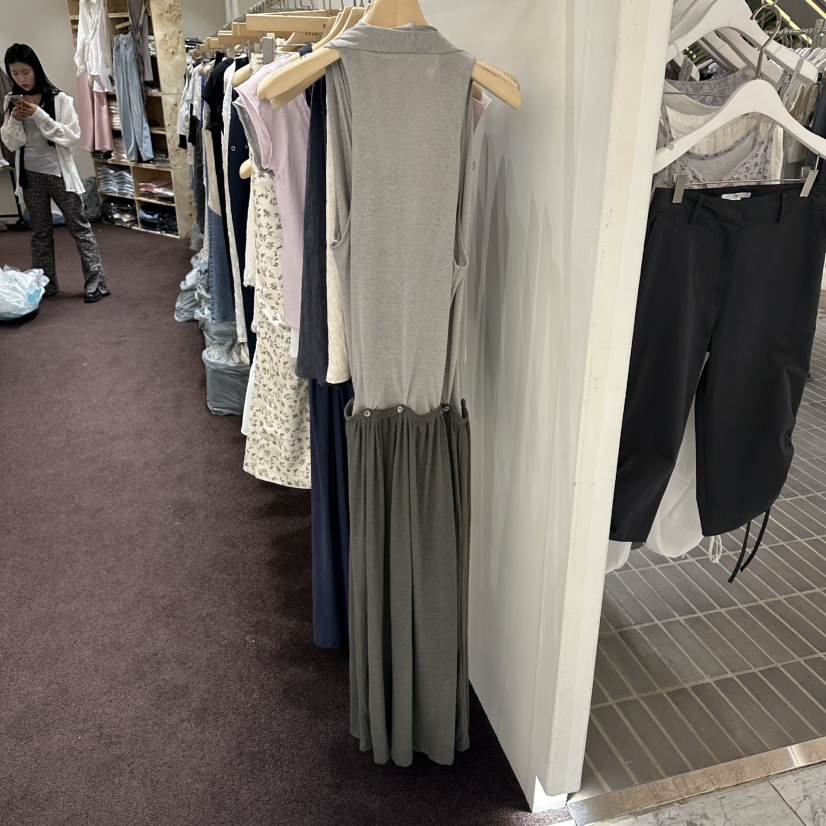 PITA/THEVERLIN韓國東大門直郵女裝新款26夏季連衣裙亞麻紐扣PITA/THEVERLIN連衣裙