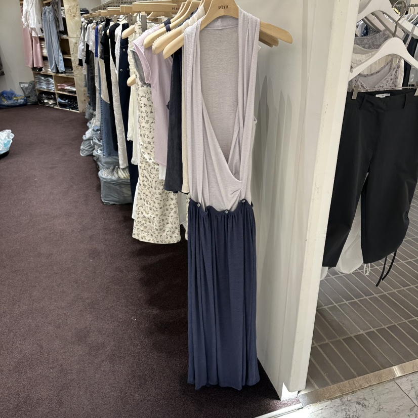 PITA/THEVERLIN韓國東大門直郵女裝新款26夏季連衣裙亞麻紐扣PITA/THEVERLIN連衣裙圖色1