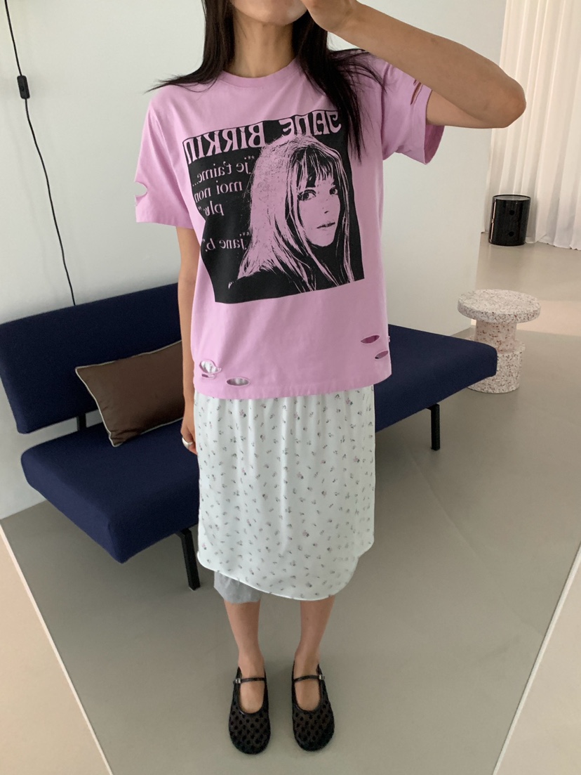 MORE THAN-P東大門實拍韓國女士新款26夏季時尚熱賣T恤MORE THANT恤