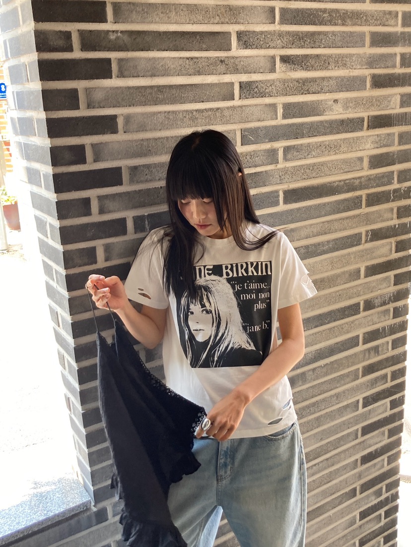 MORE THAN-P東大門實拍韓國女士新款26夏季時尚熱賣T恤MORE THANT恤