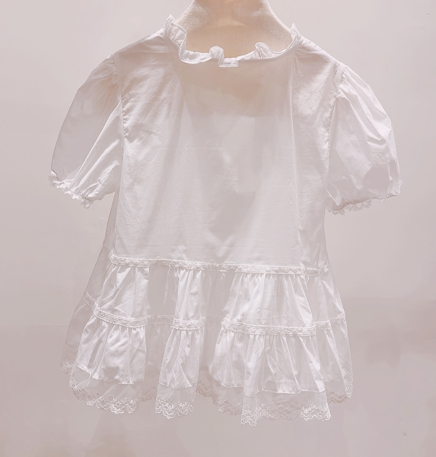 AWESOME-P韓國代購女裝新款人氣熱賣時尚26夏季襯衫蕾絲衫棉AWESOME-P襯衫/蕾絲衫