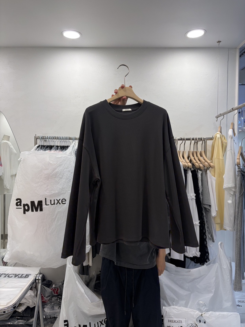 DELICATE韓國代購女士新品時尚熱賣休閑26夏季推薦長袖T恤DELICATE長袖T恤圖色2