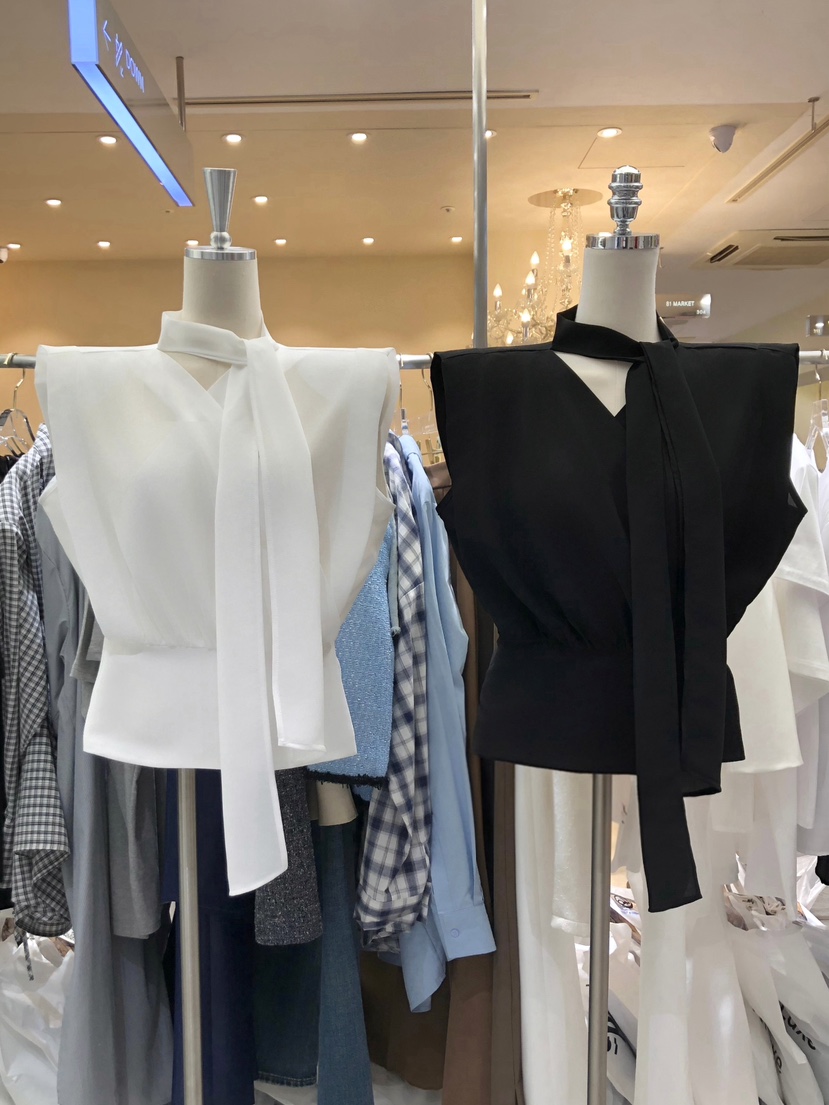WORK SHOP東大門實拍韓國女士新品26夏季吊帶背心含圍巾Work_shop吊帶/背心