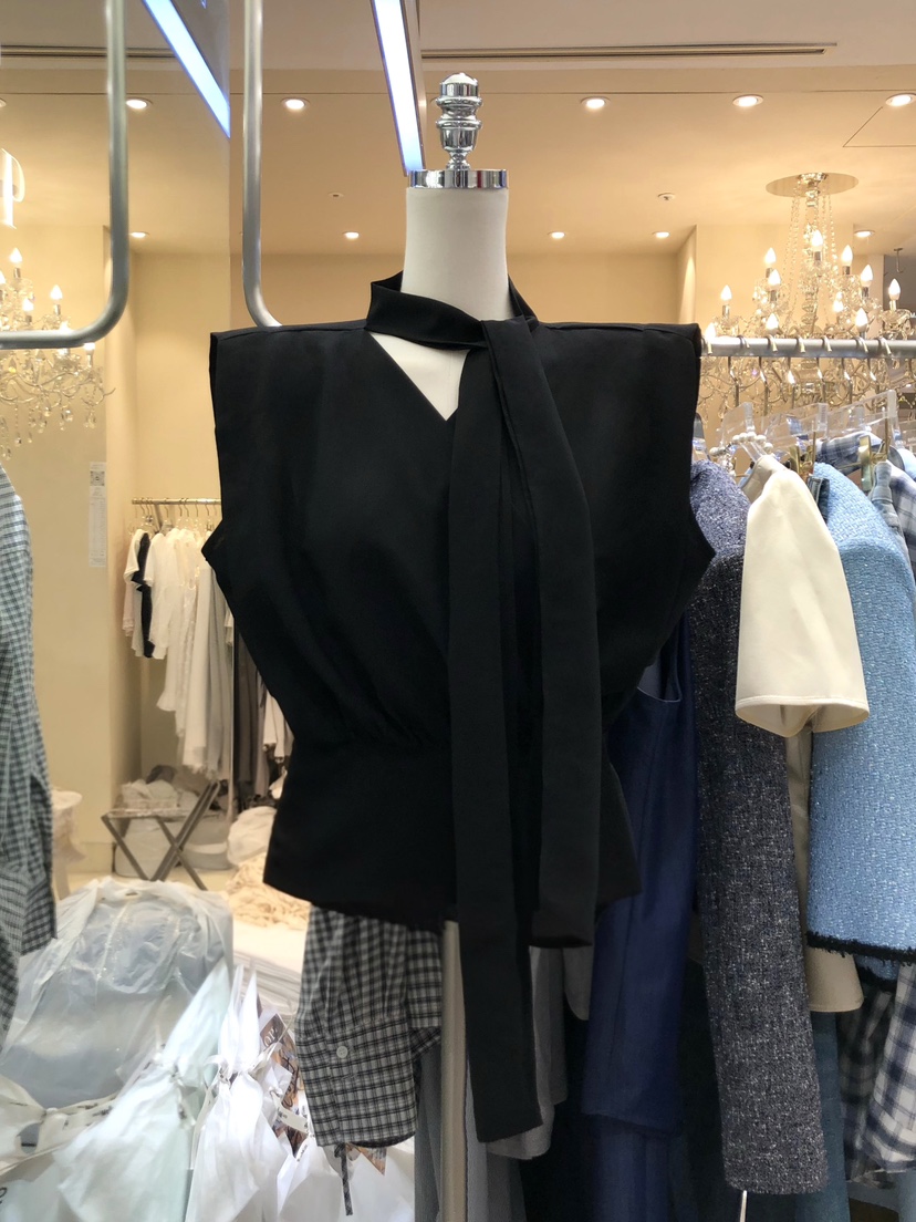 WORK SHOP東大門實拍韓國女士新品26夏季吊帶背心含圍巾Work_shop吊帶/背心