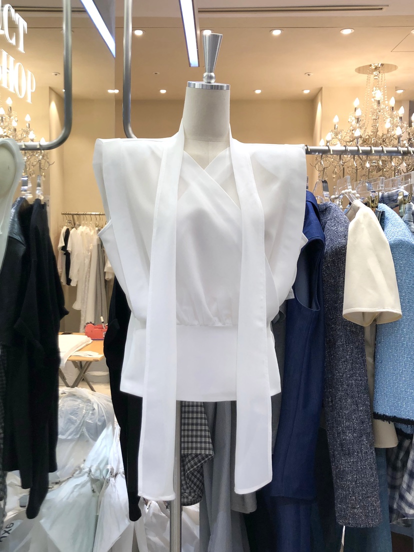 WORK SHOP東大門實拍韓國女士新品26夏季吊帶背心含圍巾Work_shop吊帶/背心