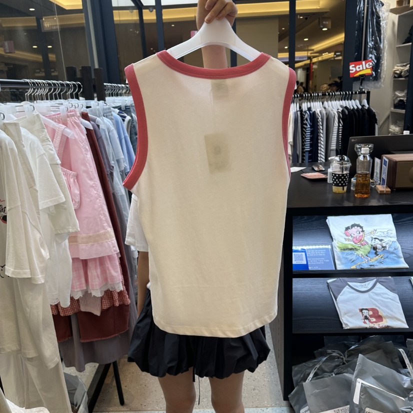 LE ETOILE東大門實拍韓國女士新品人氣26夏季吊帶背心撞色Le etoile吊帶/背心