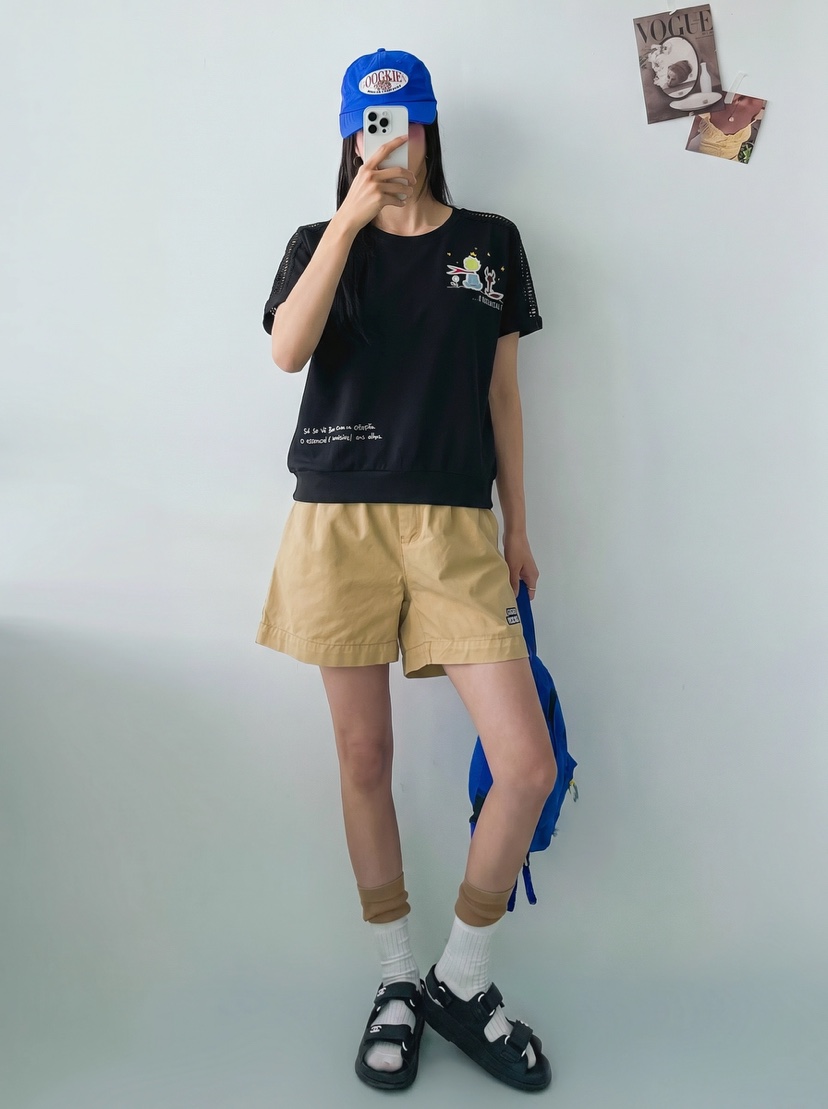 IAAN韓國代購女士新品時尚人氣熱賣休閑26夏季推薦T恤iaAnT恤