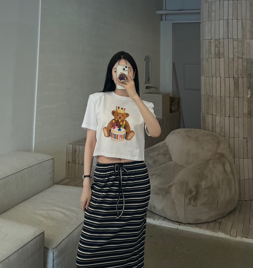 AMUSE SEOUL韓國直郵女士新款休閑時尚人氣26夏季推薦T恤AMUSE SEOULT恤