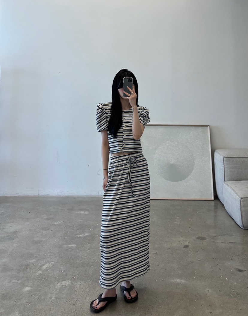 AMUSE SEOUL韓國東大門代購女裝新品推薦人氣休閑26夏季長裙AMUSE SEOUL長裙