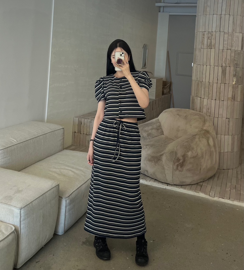 AMUSE SEOUL韓國東大門代購女裝新品推薦人氣休閑26夏季長裙AMUSE SEOUL長裙