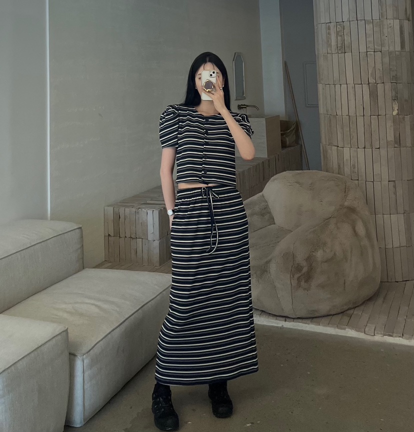 AMUSE SEOUL韓國東大門代購女裝新品推薦人氣休閑26夏季長裙AMUSE SEOUL長裙