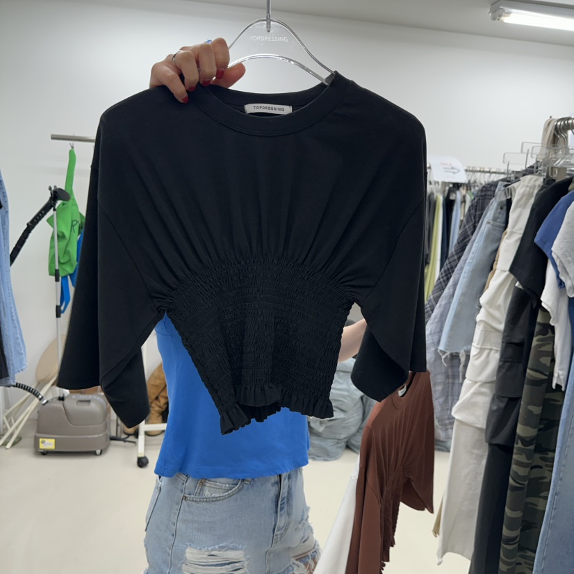 TOPDRESSING韓國代購女裝新款26夏季人氣熱賣時尚推薦T恤TOPDRESSINGT恤圖色3