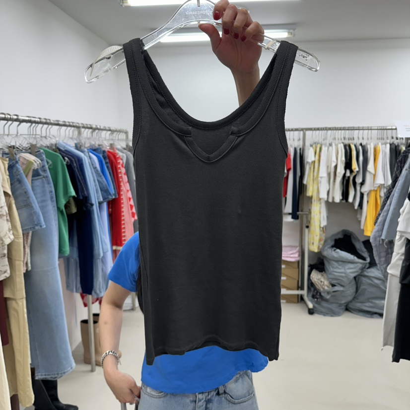 TOPDRESSING韓國直郵女裝新品推薦時尚26夏季熱賣吊帶背心TOPDRESSING吊帶/背心圖色2墨色