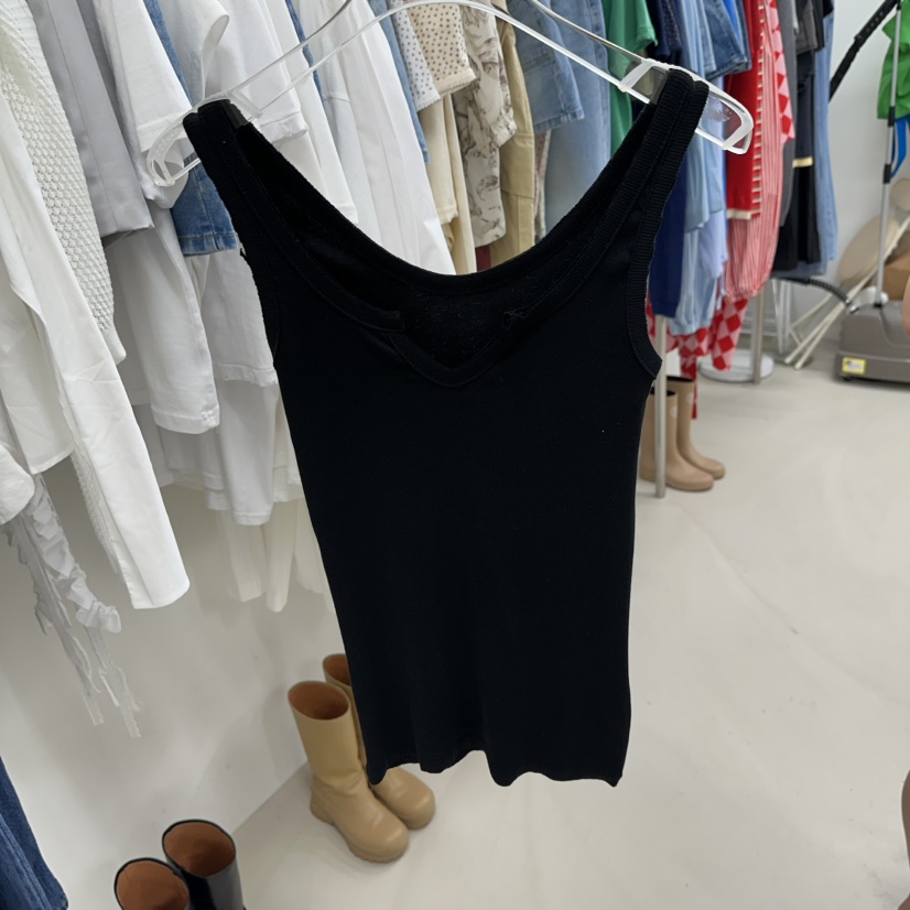 TOPDRESSING韓國直郵女裝新品推薦時尚26夏季熱賣吊帶背心TOPDRESSING吊帶/背心圖色5黑色