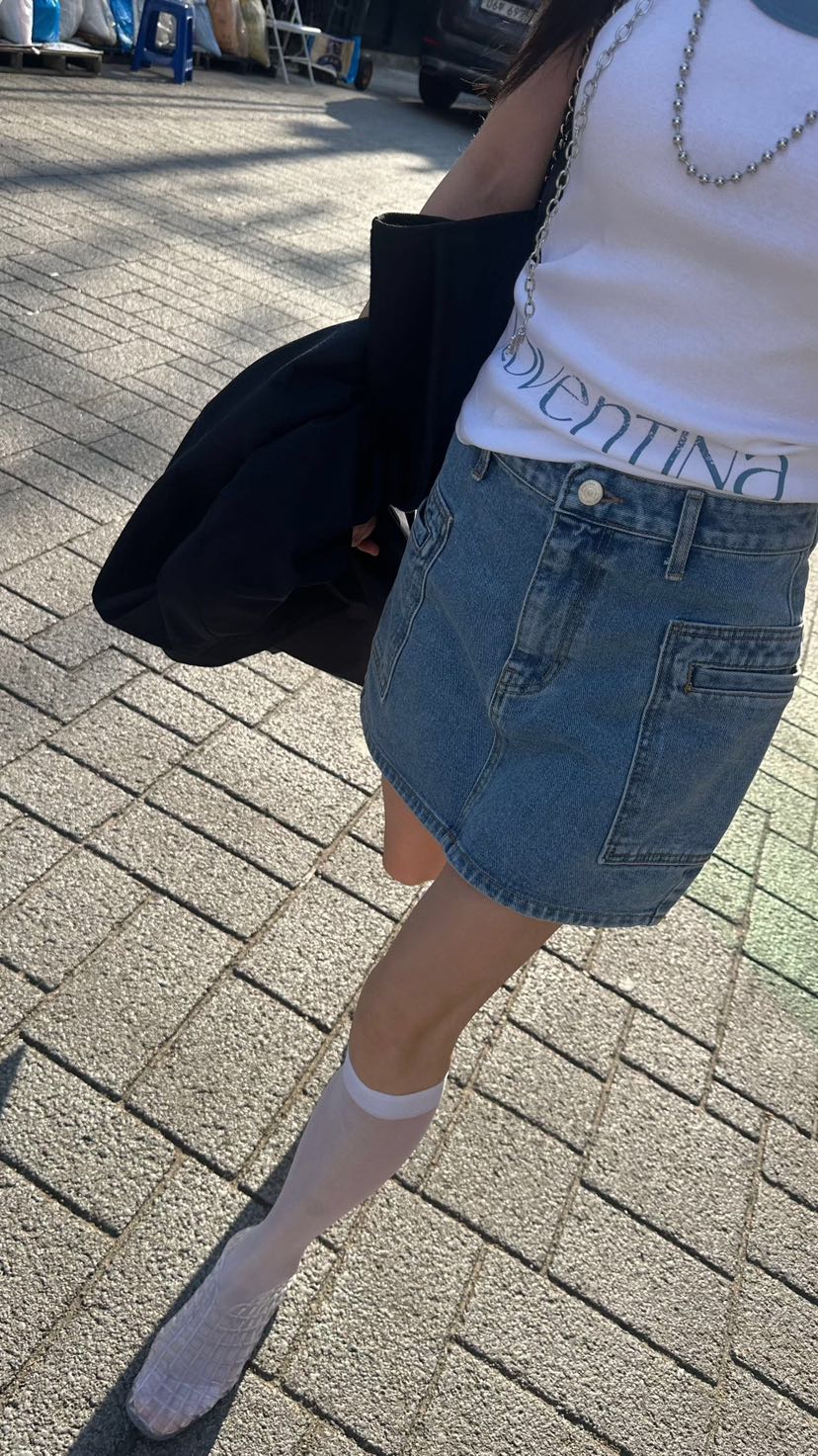 GENTLE B/LOVENTINA東大門實拍韓國女士新款熱賣短裙口袋GENTLE B/LOVENTINA短裙