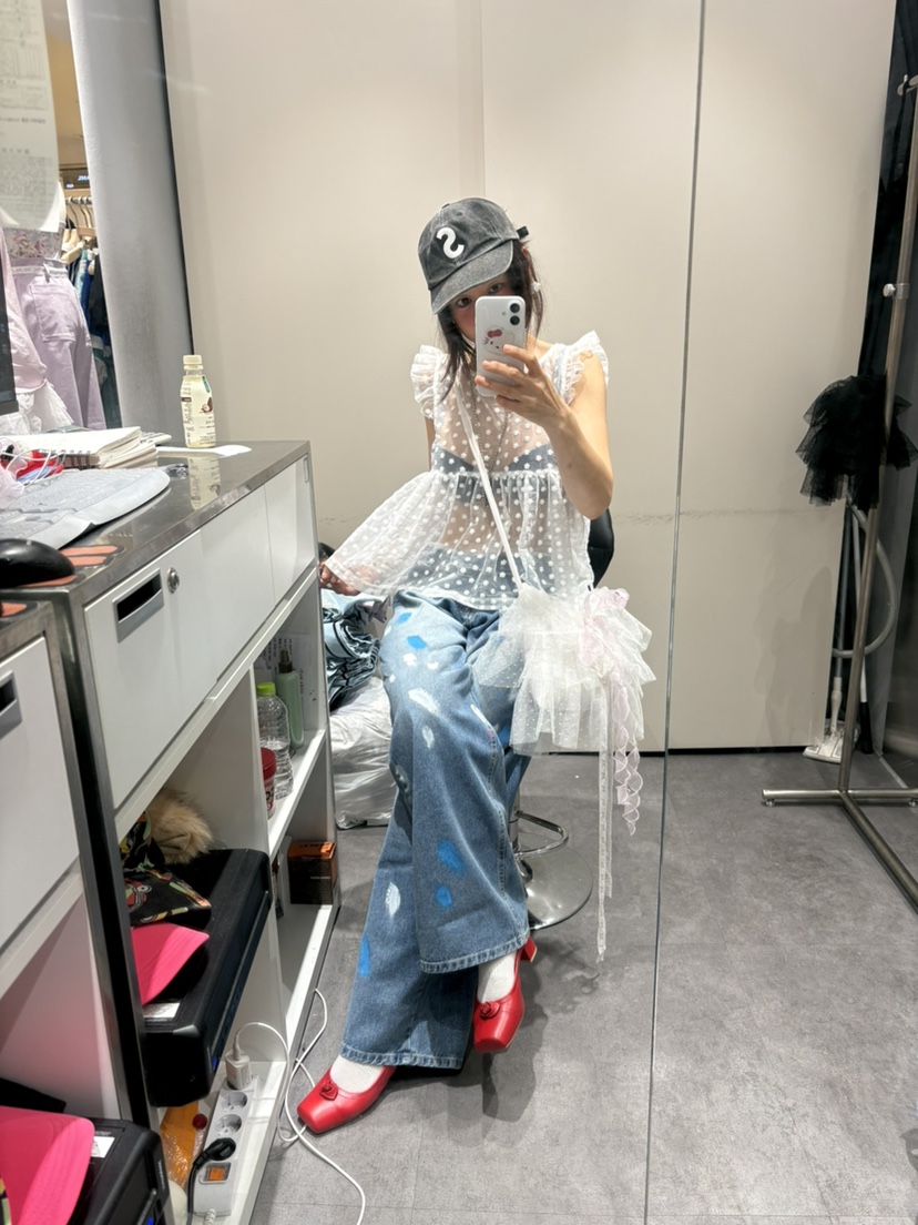 PLATFORM-L韓國直郵女裝新款人氣休閑時尚吊帶背心花朵雙面PLATFORM吊帶/背心