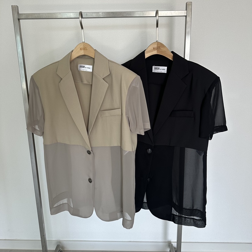 SOUIT韓國東大門直郵女裝新款推薦熱賣26夏季西裝西服雪紡SOUIT by mabel-L西裝/西服