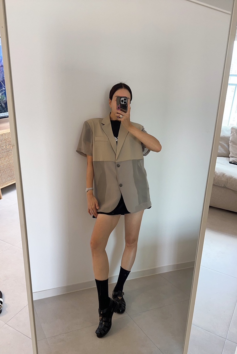 SOUIT韓國東大門直郵女裝新款推薦熱賣26夏季西裝西服雪紡SOUIT by mabel-L西裝/西服