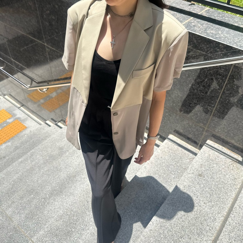 SOUIT韓國東大門直郵女裝新款推薦熱賣26夏季西裝西服雪紡SOUIT by mabel-L西裝/西服