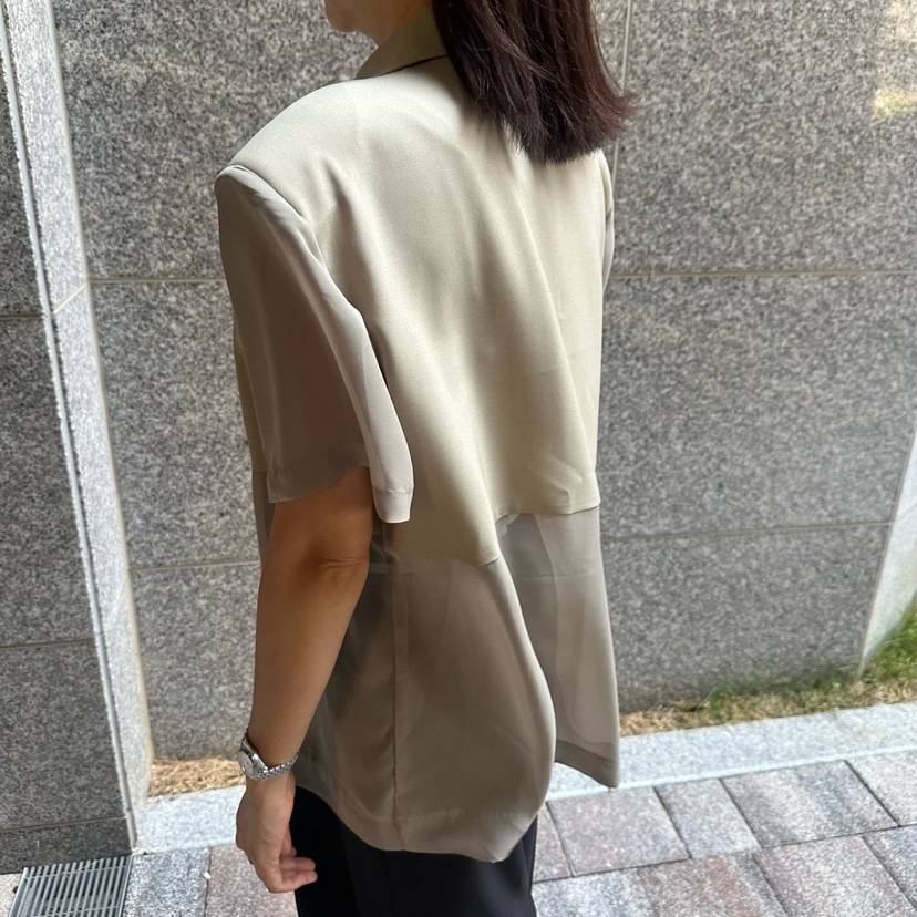 SOUIT韓國東大門直郵女裝新款推薦熱賣26夏季西裝西服雪紡SOUIT by mabel-L西裝/西服