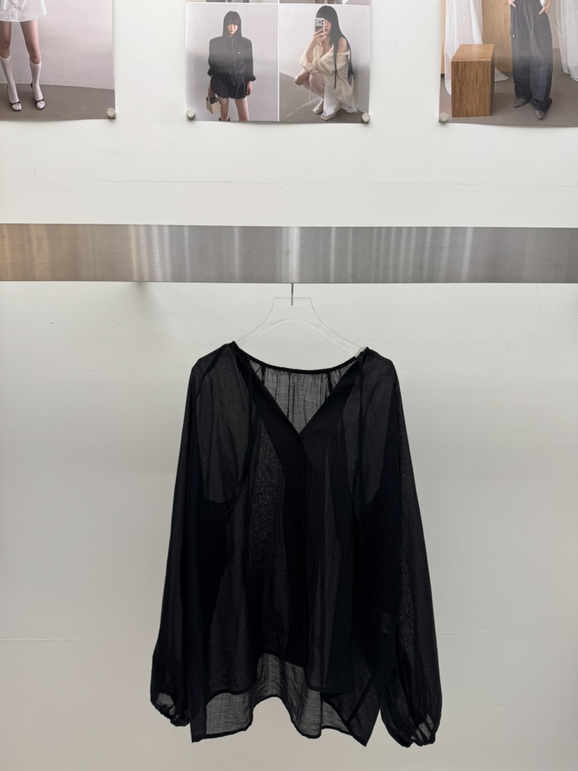AMOOD韓國代購女士新品人氣時尚休閑推薦熱賣26夏季襯衫蕾絲衫AMOOD襯衫/蕾絲衫圖色2