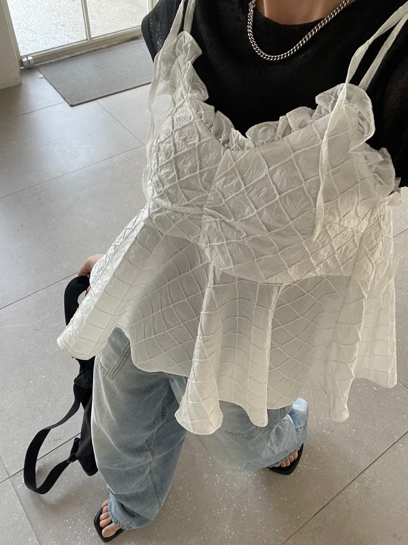 REIZ韓國東大門代購女裝新款熱賣26夏季休閑時尚吊帶背心REIZ吊帶/背心