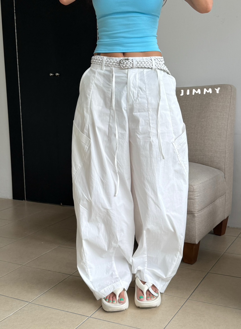 JIMMY韓國直郵女裝新款26夏季熱賣時尚休閑推薦休閑褲工裝褲JIMMY/REMAKE休閑褲