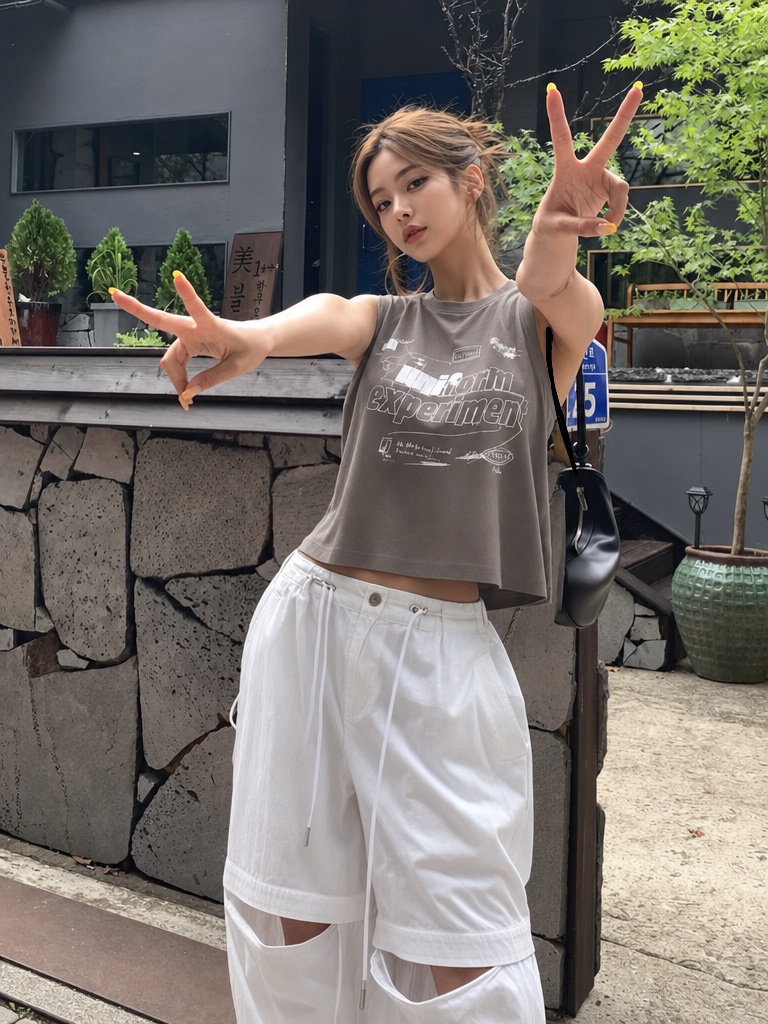 REIZ韓國直郵實拍女士新款時尚推薦熱賣休閑吊帶背心無袖REIZ吊帶/背心