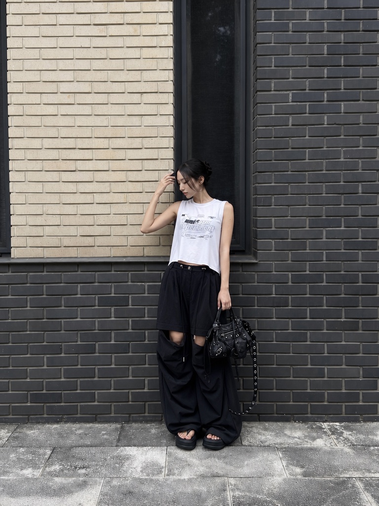 REIZ韓國直郵實拍女士新款時尚推薦熱賣休閑吊帶背心無袖REIZ吊帶/背心