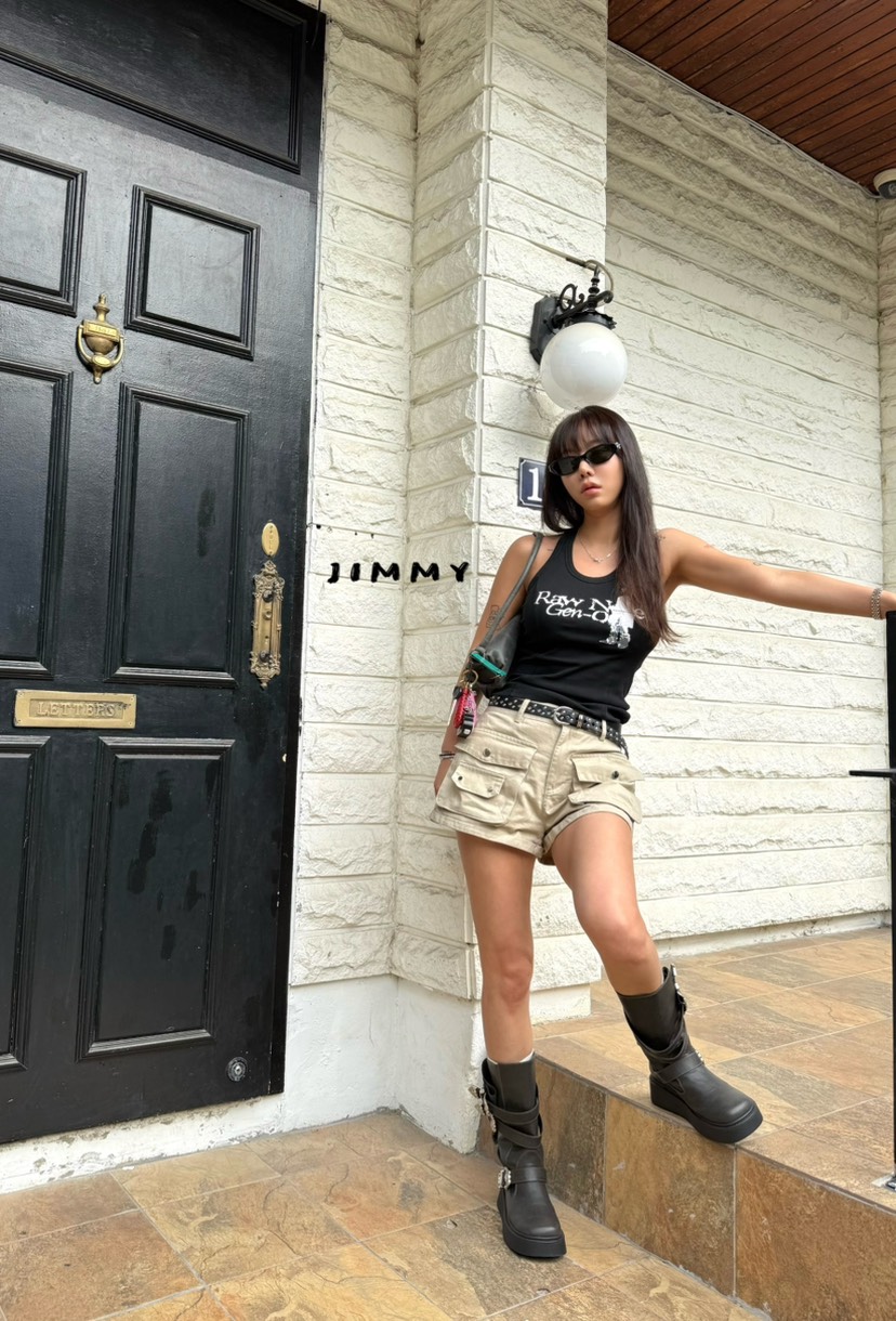 JIMMY韓國東大門直郵女士新款人氣時尚推薦熱賣休閑吊帶背心JIMMY/REMAKE吊帶/背心